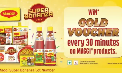 Maggi Super Bonanza Lot Number: SMS & Win ₹9999 Gold Voucher
