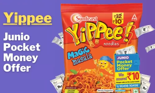 Yippee Junio Pocket Money Offer: Assured ₹10 Cashback Voucher Code