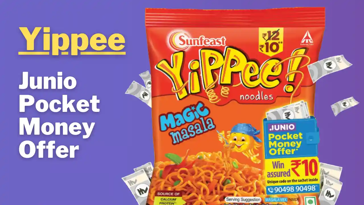 Read more about the article Yippee Junio Pocket Money Offer: Assured ₹10 Cashback Voucher Code